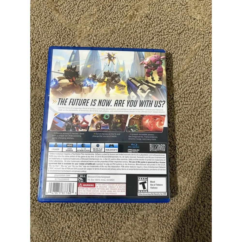 Overwatch Origins Edition‎ (Sony PlayStation 4 PS4, 2016) Game